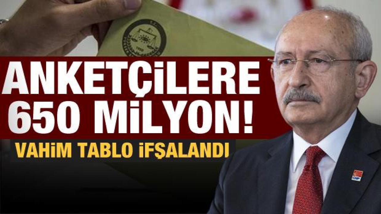 CHP'den yandaş anketçilere 650 milyon TL!  Vahim tablo ifşa oldu