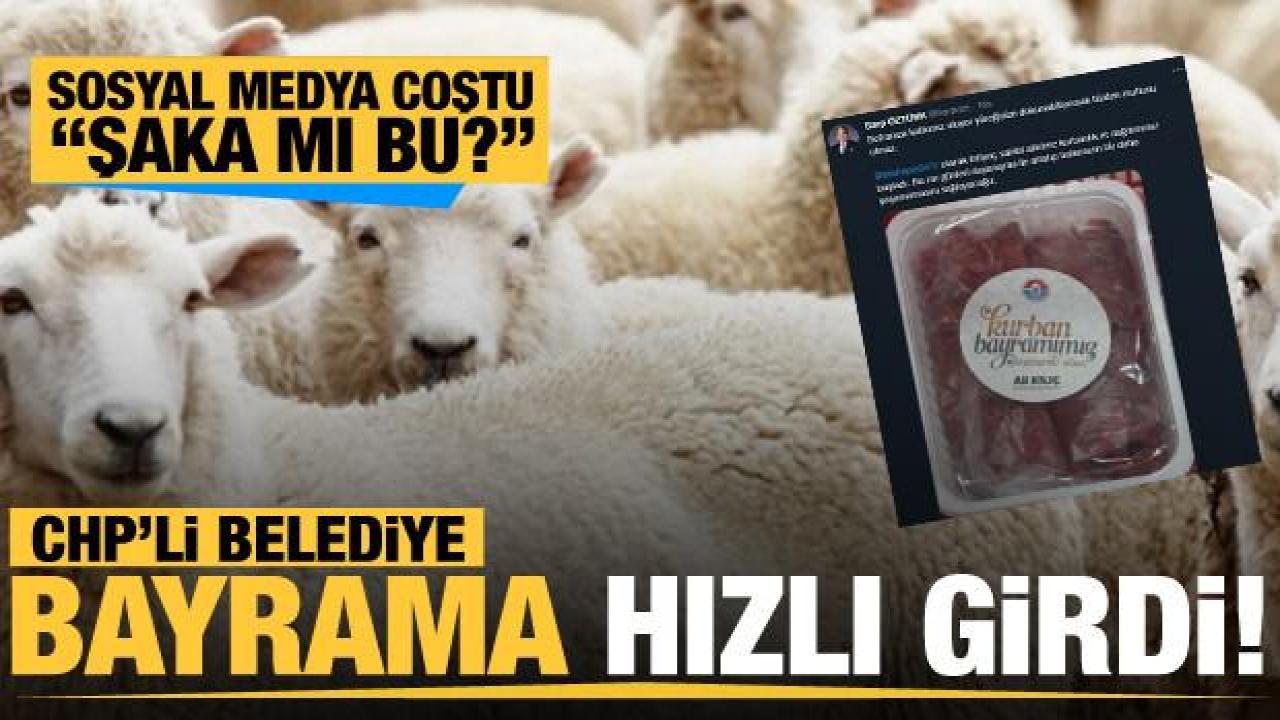 CHP'li Maltepe Belediyesi Kurban Bayramı gelmeden vatandaşa 