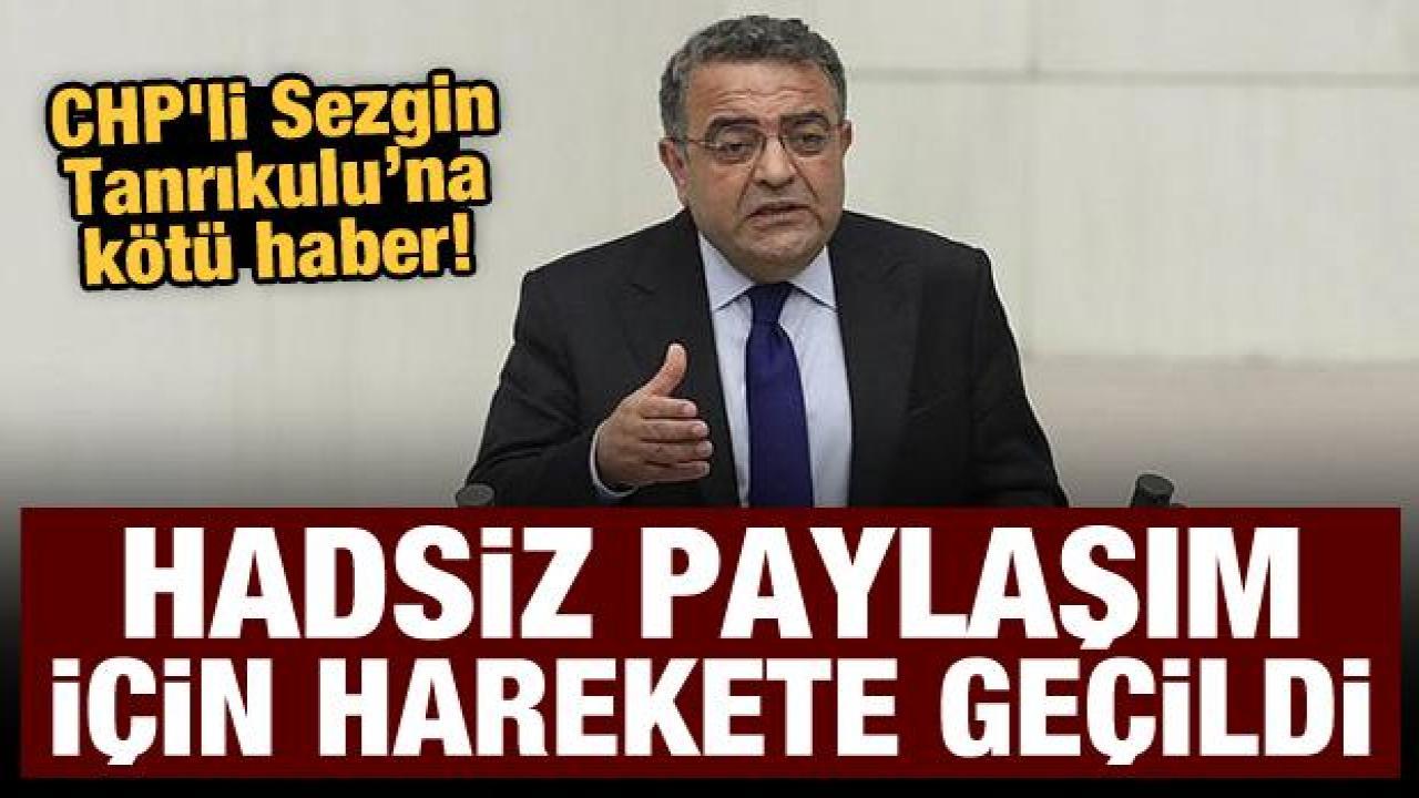 CHP'li Sezgin Tanrıkulu hakkında sözde Ermeni soykırımı soruşturması