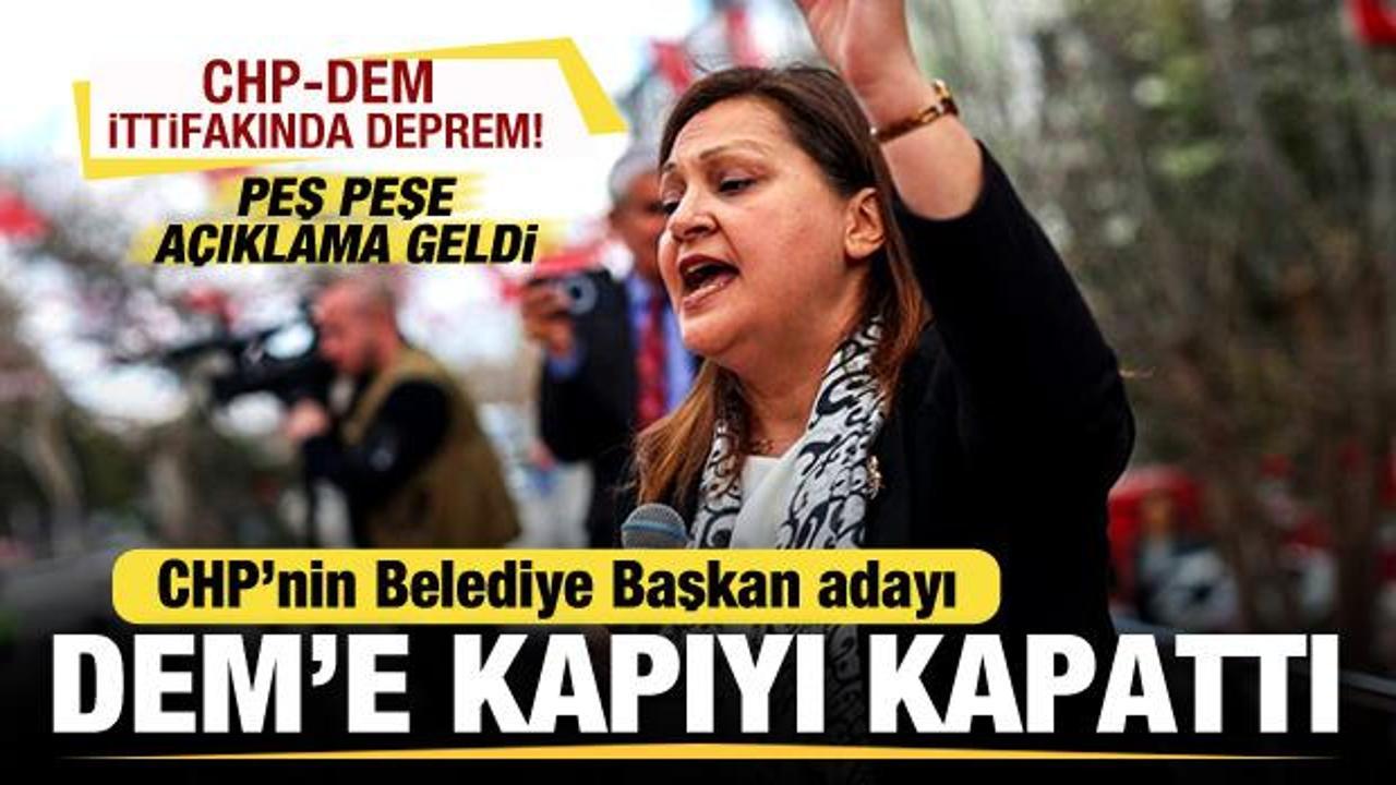 CHP'nin Afyon adayı Köksal, 'DEM'e kapıyı kapattı! Özel ve DEM'den peş peşe açıklama