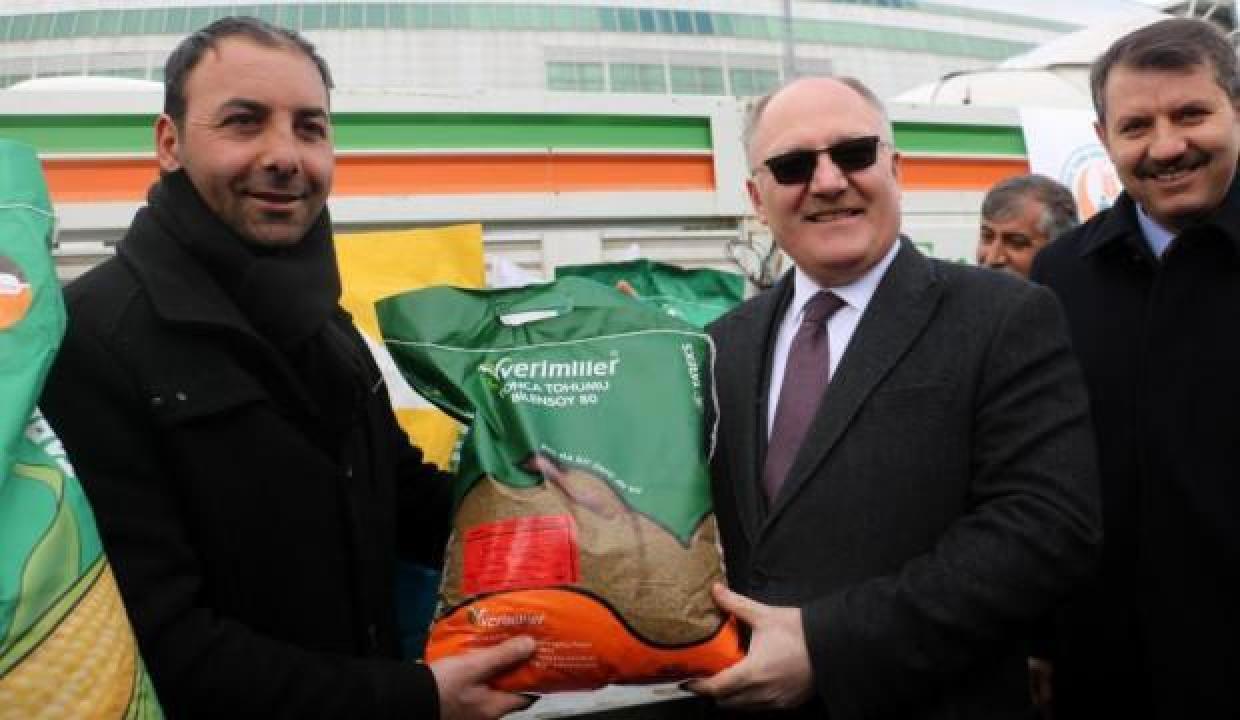 Çiftçiye tam destek, tonlarca tohum ücretsiz dağıtıldı