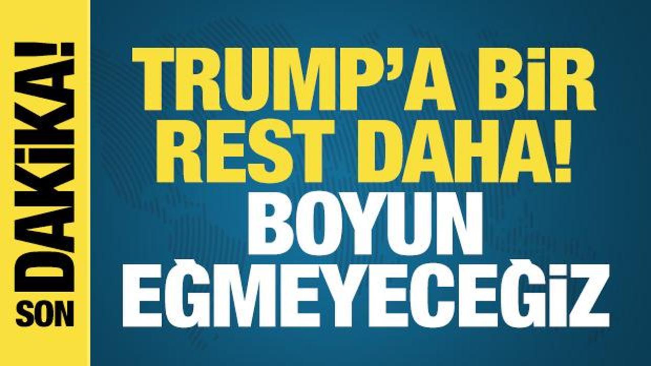 Çin ABD'ye resti çekti: Boyun eğmeyeceğiz