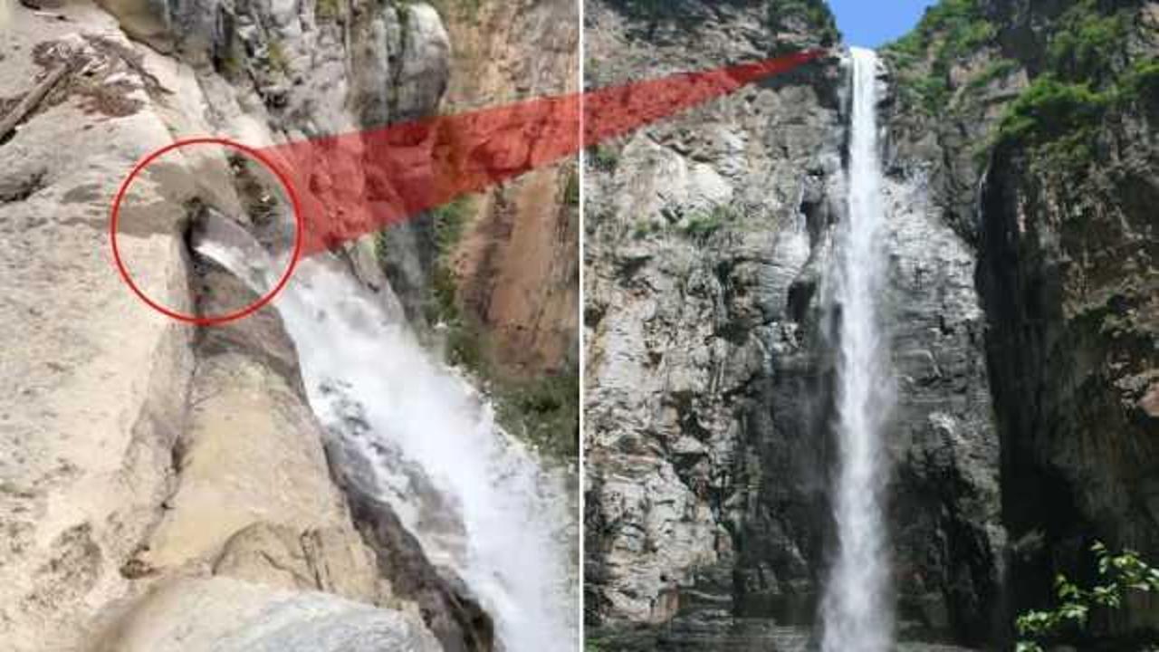 Çin işi şelale görenleri şaşırttı