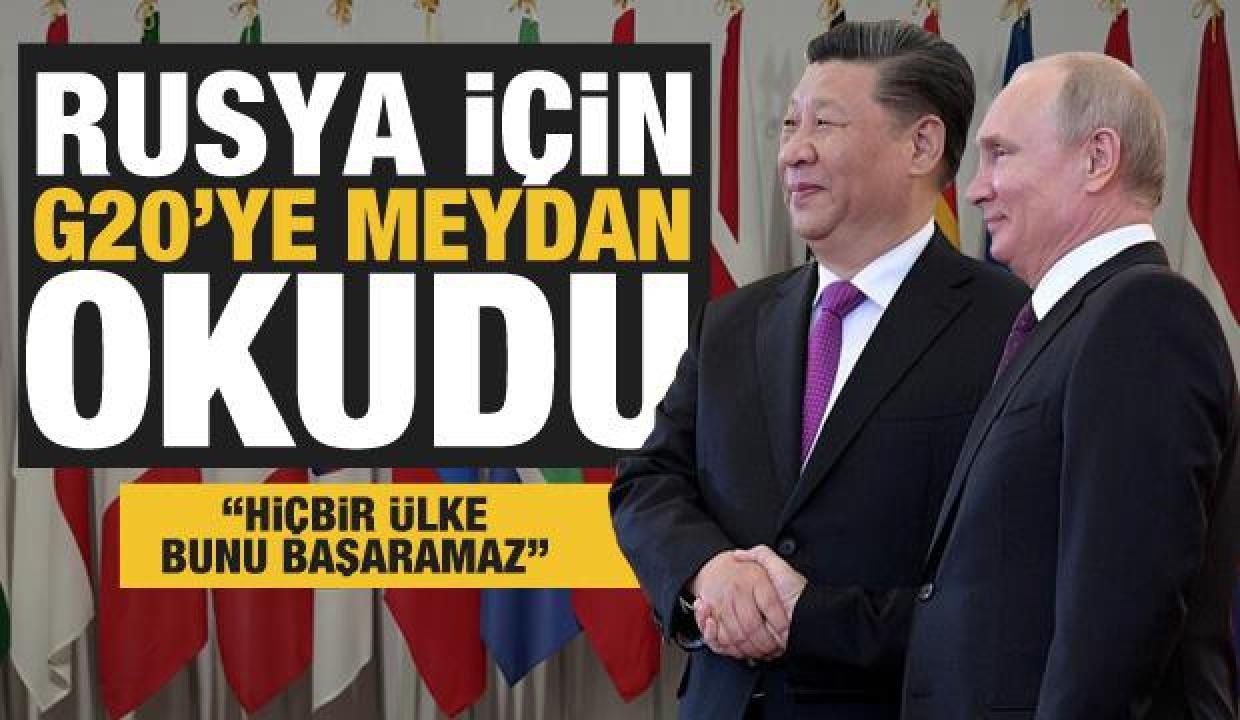 Çin, Rusya için siper oldu: Hiçbir G20 ülkesi bunu başaramaz