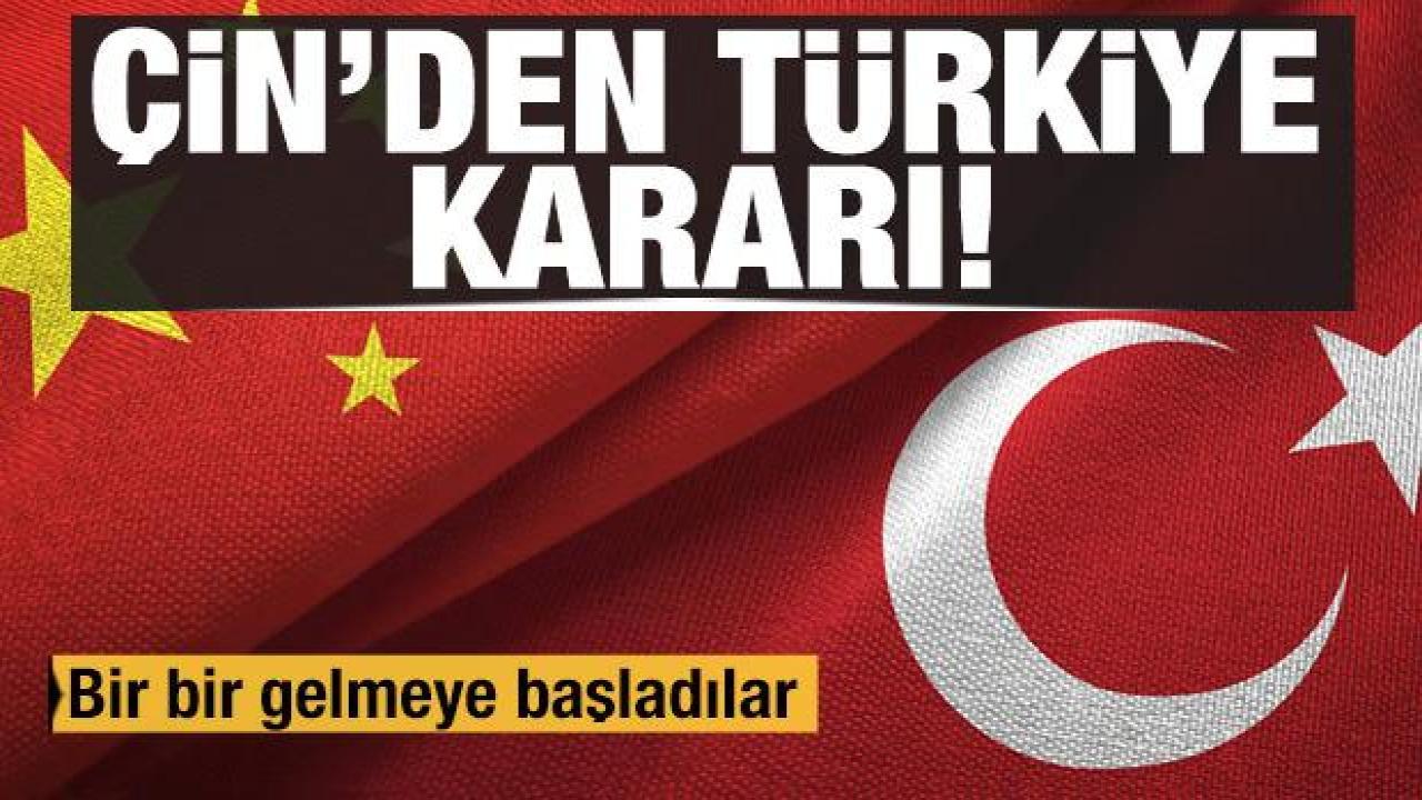 Çin'den Türkiye kararı!