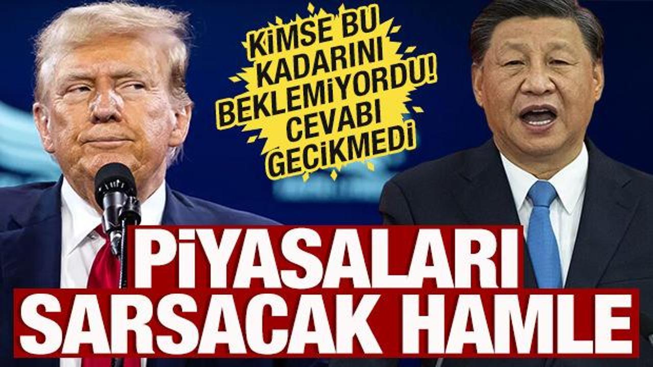 Çin'e cevabı gecikmedi! Trump'tan piyasaları sarsacak hamle