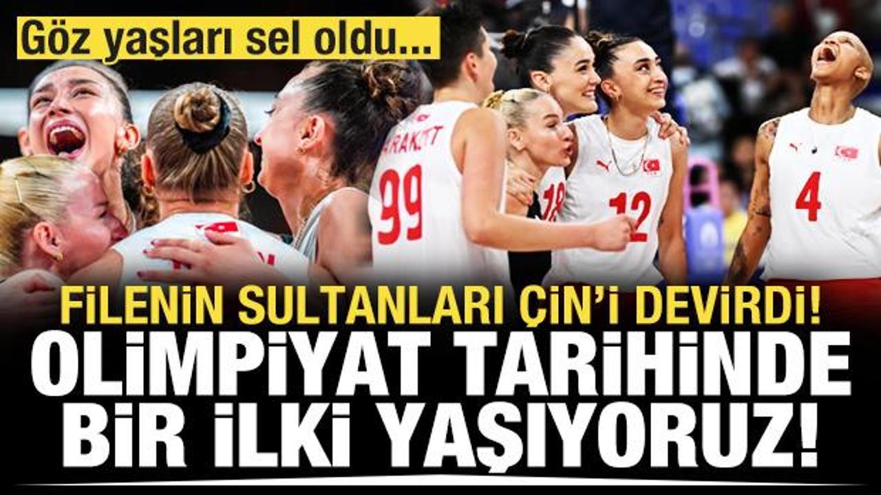 Çin'i devirdik! Filenin Sultanları yarı finalde!