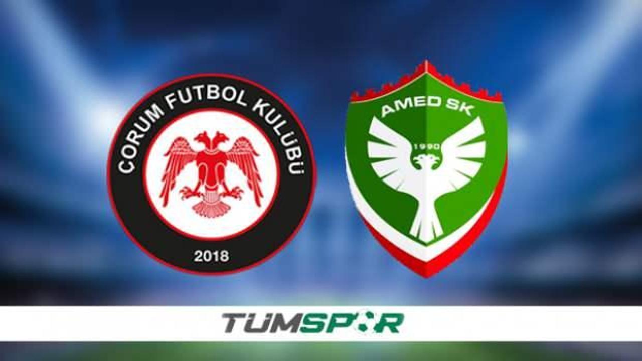 Çorum FK - Amedspor maçı hangi kanalda, ne zaman, saat kaçta?