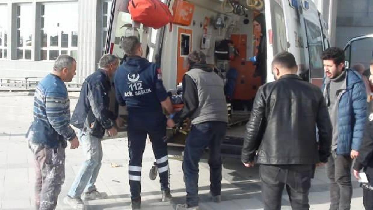 Çorum inşattan düşen bir işçi yaralandı!