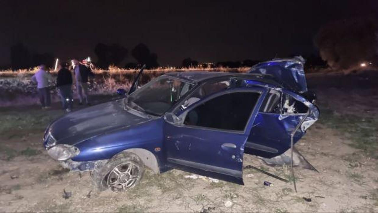 Çorum’da devrilen otomobildeki 4 kişi yaralandı