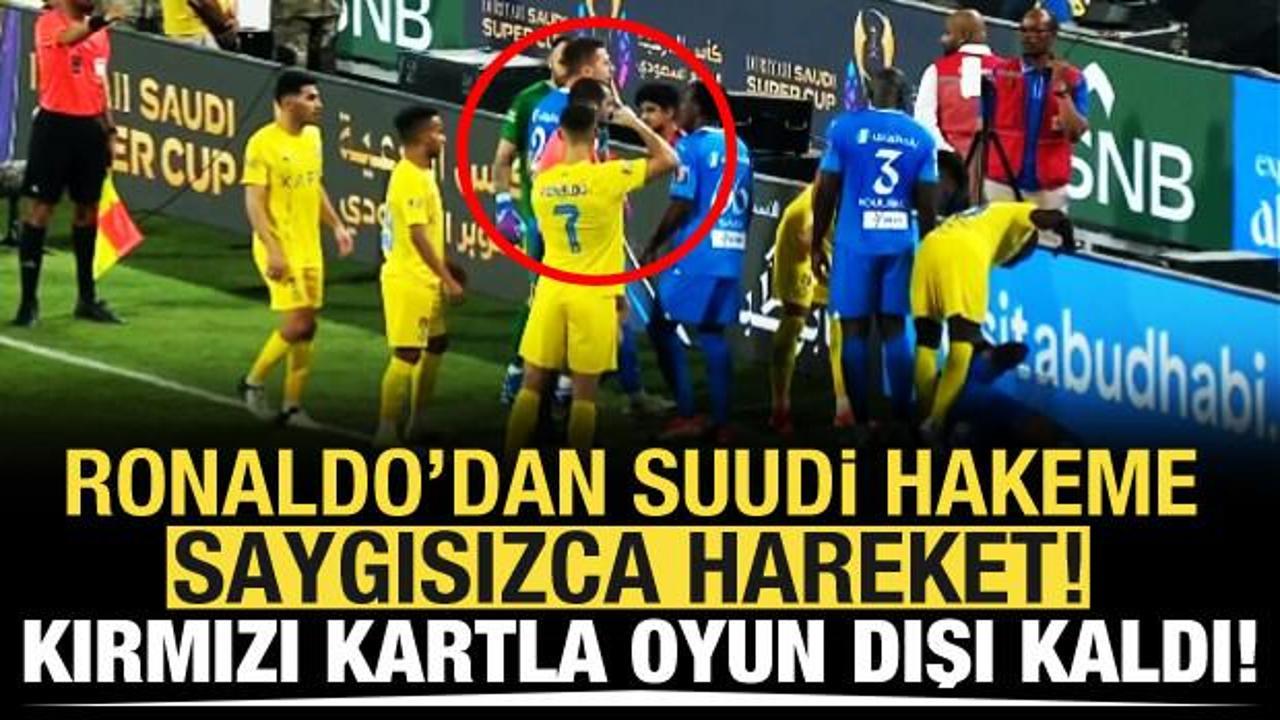 Cristiano Ronaldo maçın hakemine yumruk kaldırdı!