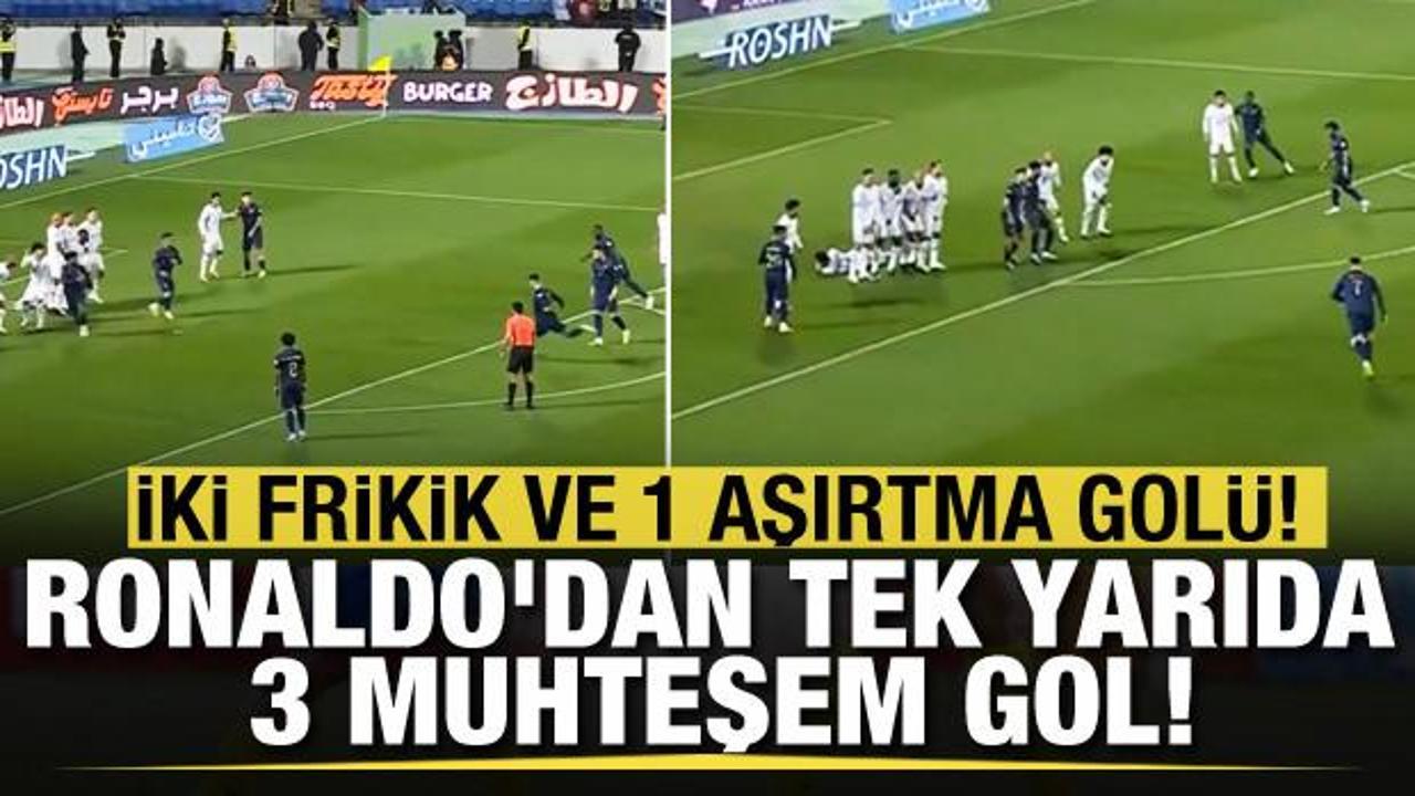 Cristiano Ronaldo'dan tek yarıda 3 muhteşem gol!