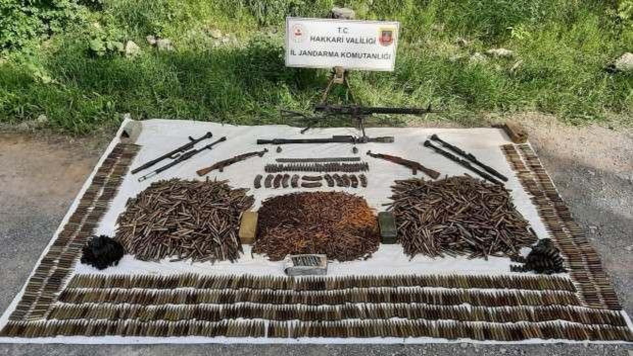 Çukurca'da silah ve mühimmat ele geçirildi