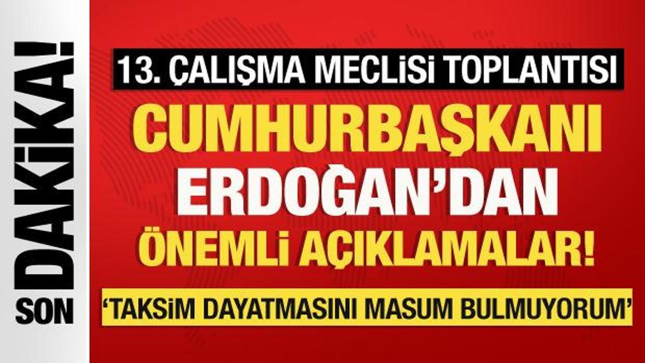 Cumhurbaşkanı Erdoğan açıklamalarda bulunuyor