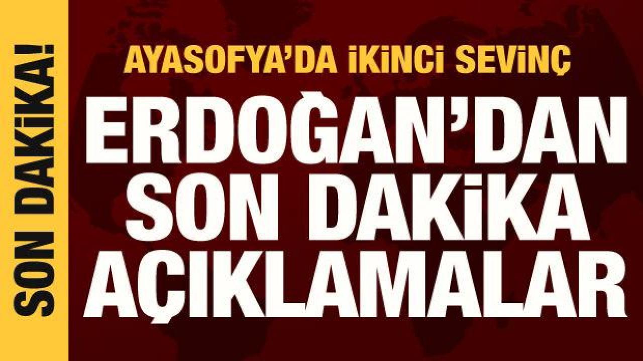 Cumhurbaşkanı Erdoğan Ayasofya Fatih Medresesi açılışına katılıyor