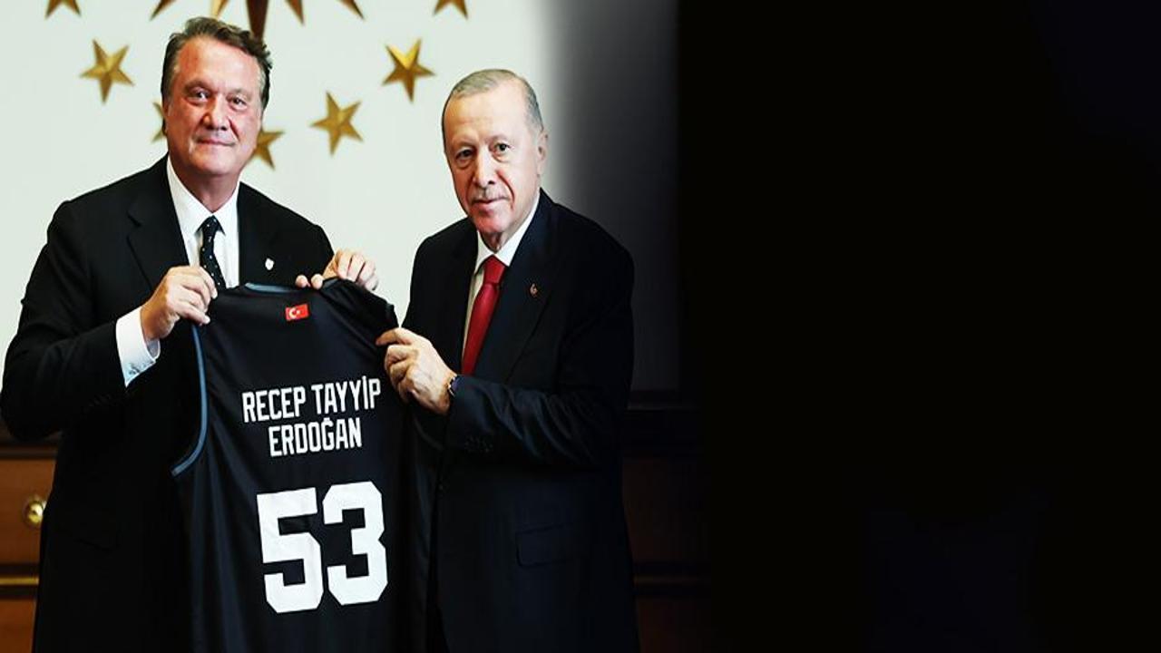 Cumhurbaşkanı Erdoğan, Beşiktaş heyetini kabul etti
