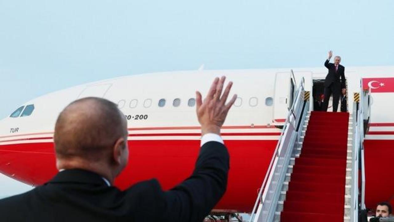 Cumhurbaşkanı Erdoğan, çalışma ziyareti kapsamında bulunduğu Nahçıvan'dan ayrıldı