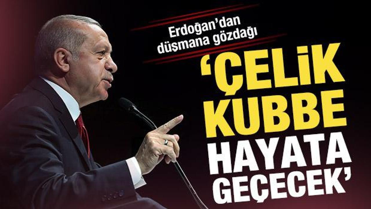 Cumhurbaşkanı Erdoğan: 'Çelik Kubbe projemisi hayata geçireceğiz'