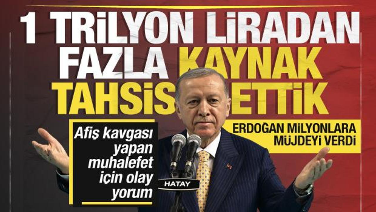 Cumhurbaşkanı Erdoğan: Depremzede iller için 1 trilyon liradan fazla kaynak tahsis ettik