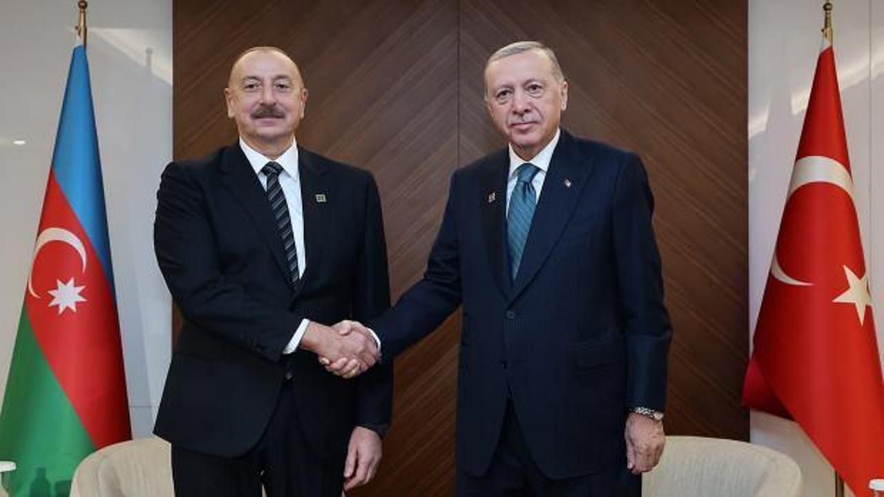 Cumhurbaşkanı Erdoğan ile Azerbaycan Cumhurbaşkanı Aliyev görüştü
