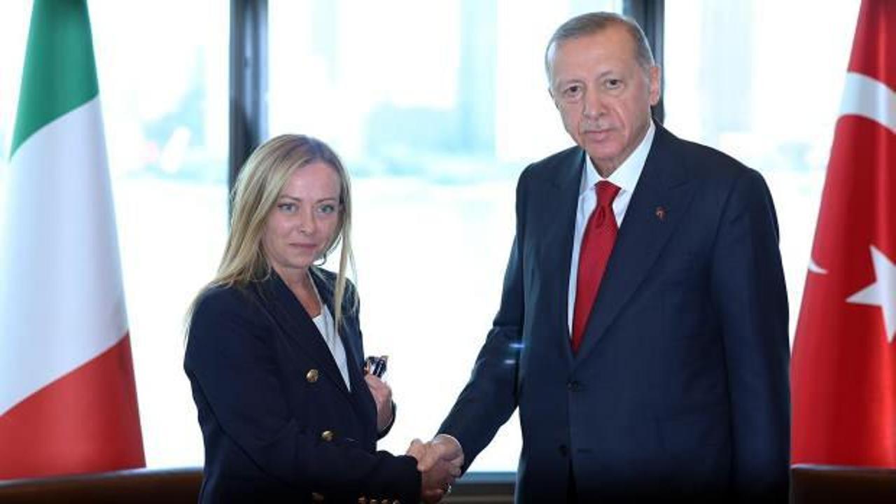 Cumhurbaşkanı Erdoğan, İtalya Başbakanı Giorgia Meloni’yi kabul etti