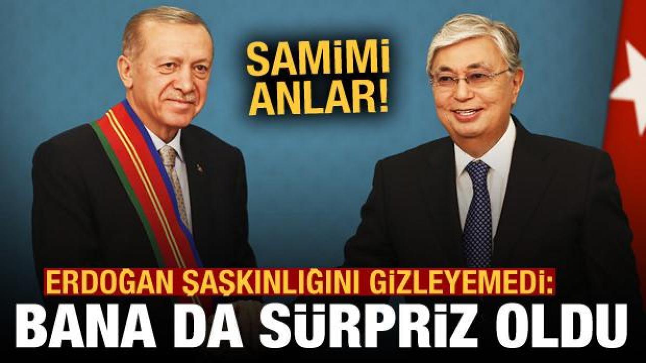 Cumhurbaşkanı Erdoğan Kazakistan'da: Bu nişan bana da sürpriz oldu