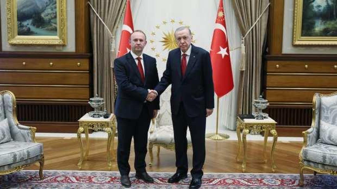 Cumhurbaşkanı Erdoğan, Kuzey Makedonya Meclis Başkanı Gaşi'yi kabul etti