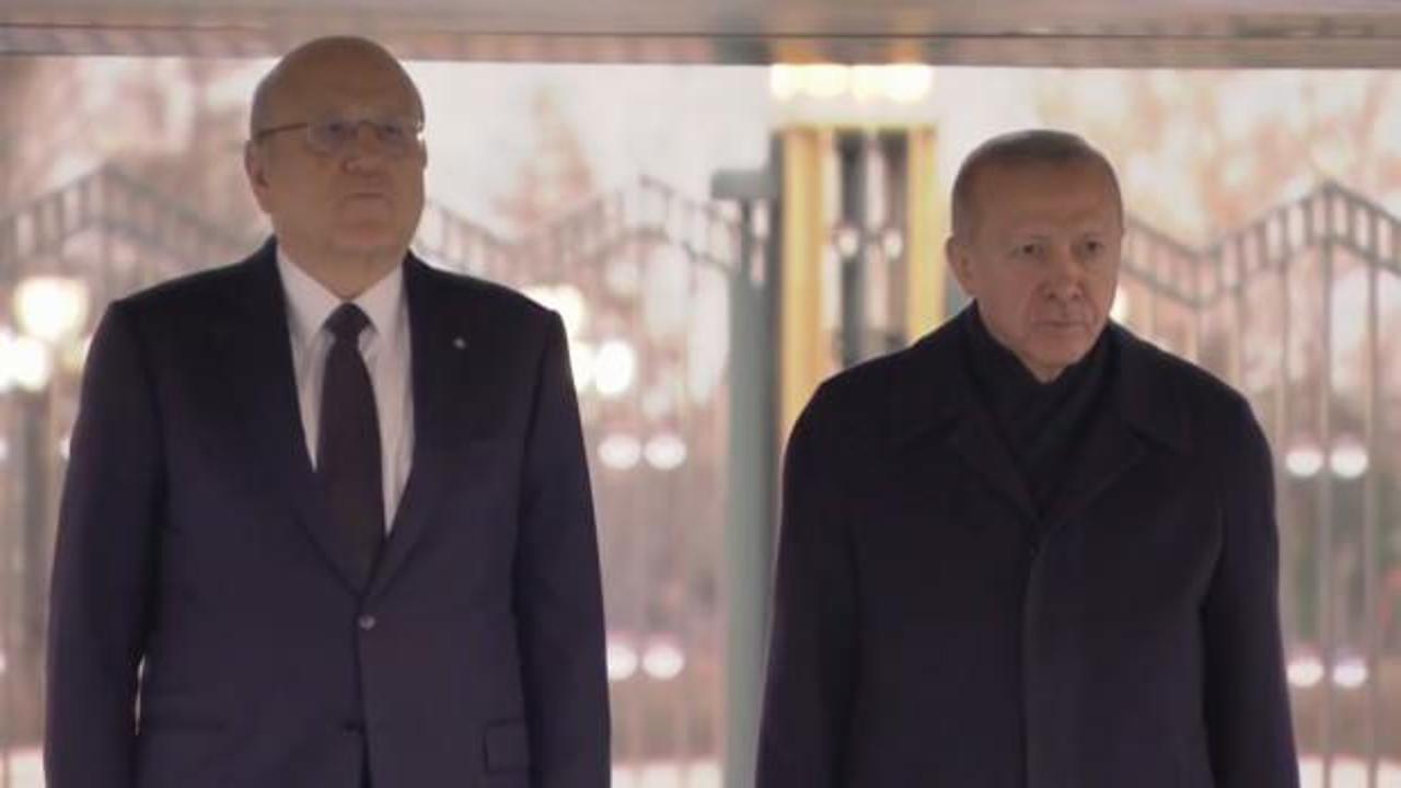 Cumhurbaşkanı Erdoğan, Lübnan Başbakanı Mikati'yi kabul etti