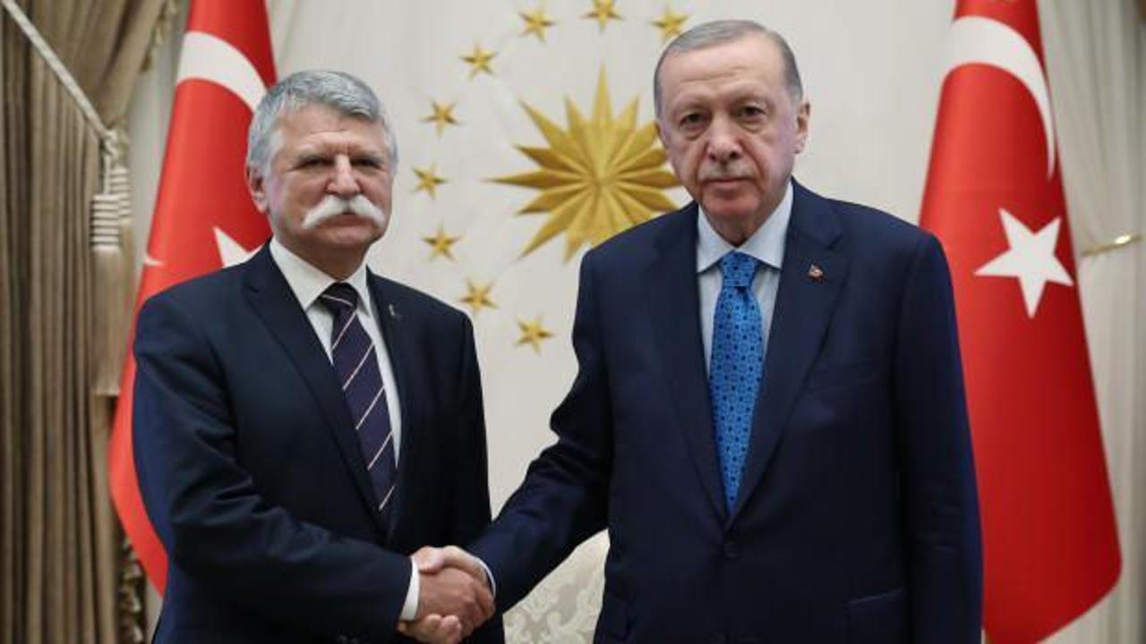 Cumhurbaşkanı Erdoğan, Macaristan Ulusal Meclis Başkanı Köver'i kabul etti