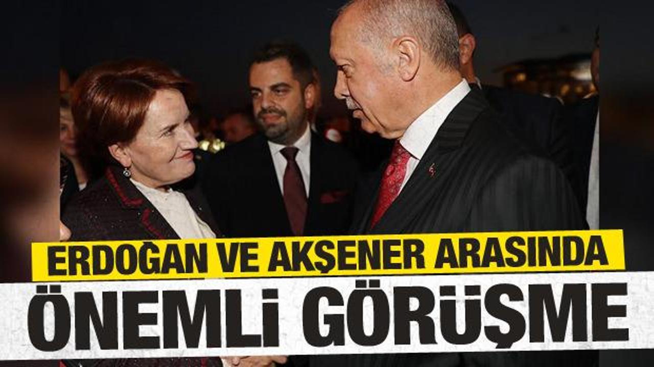 Cumhurbaşkanı Erdoğan Meral Akşener'i kabul etti