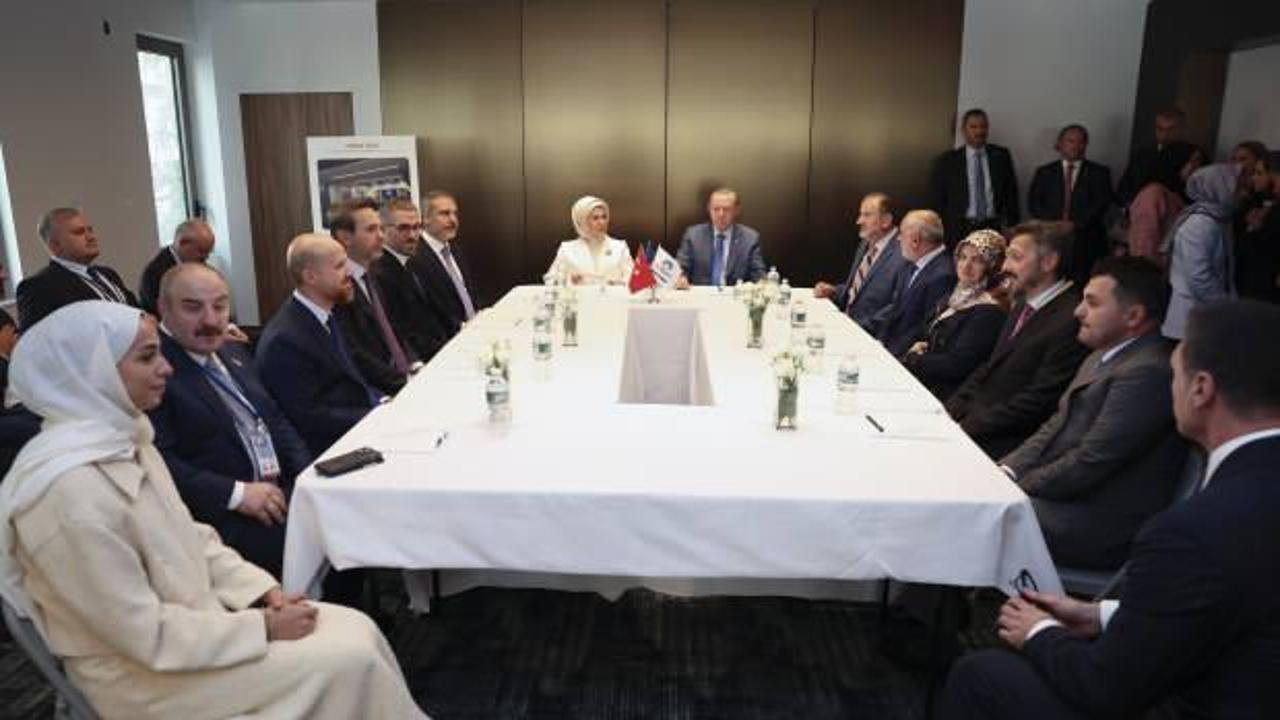 Cumhurbaşkanı Erdoğan, New York'ta Türken'i ziyaret etti!