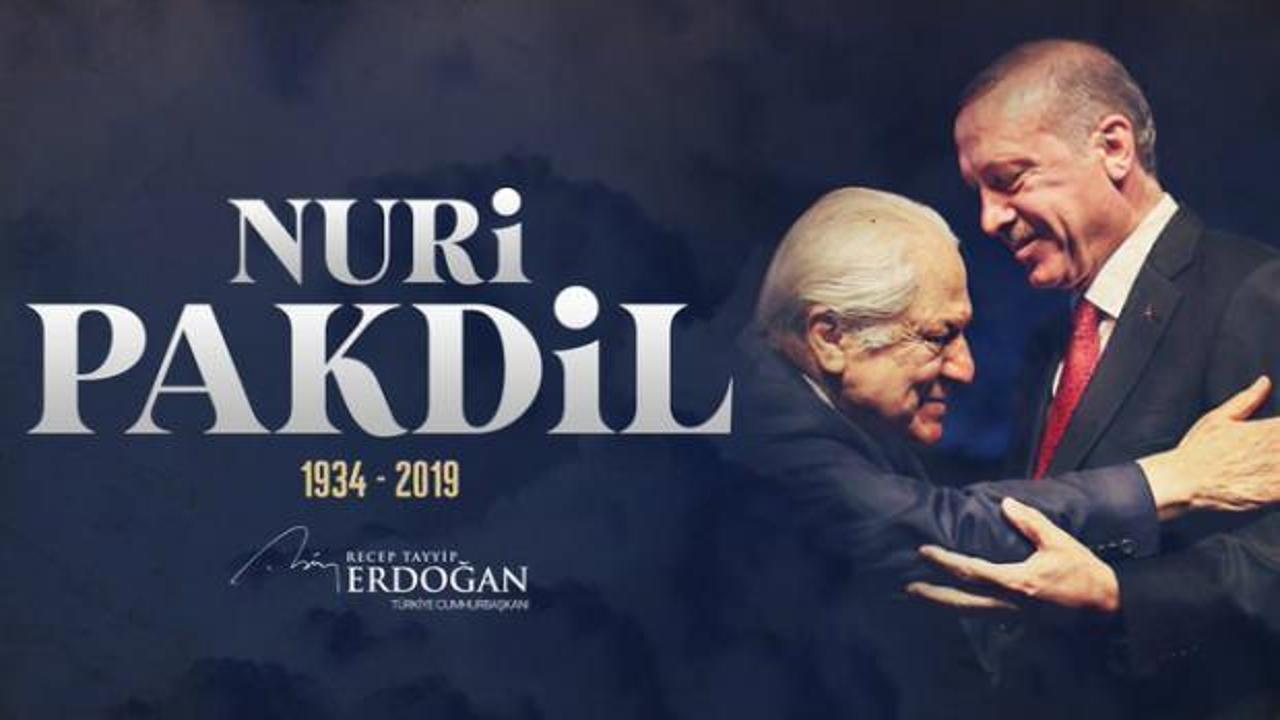 Cumhurbaşkanı Erdoğan, Nuri Pakdil ve Özdemir Bayraktar'ı andı
