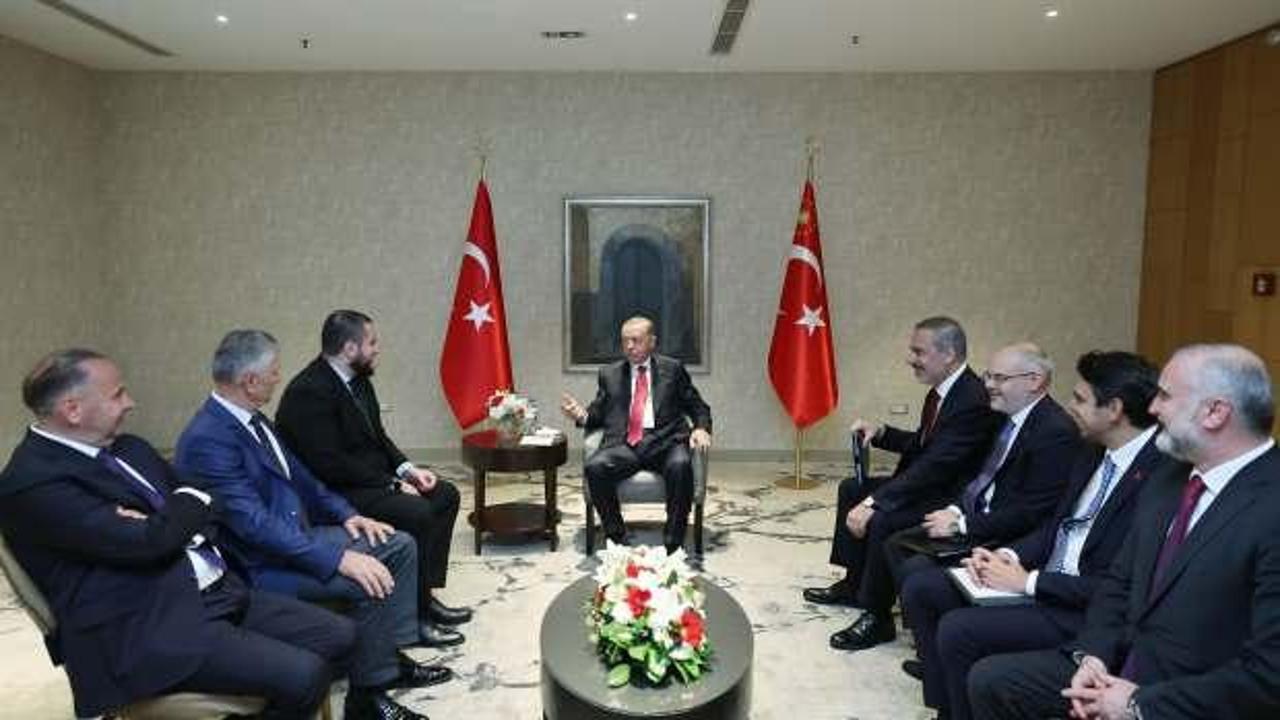 Cumhurbaşkanı Erdoğan Sancak bölgesinin liderleriyle görüştü