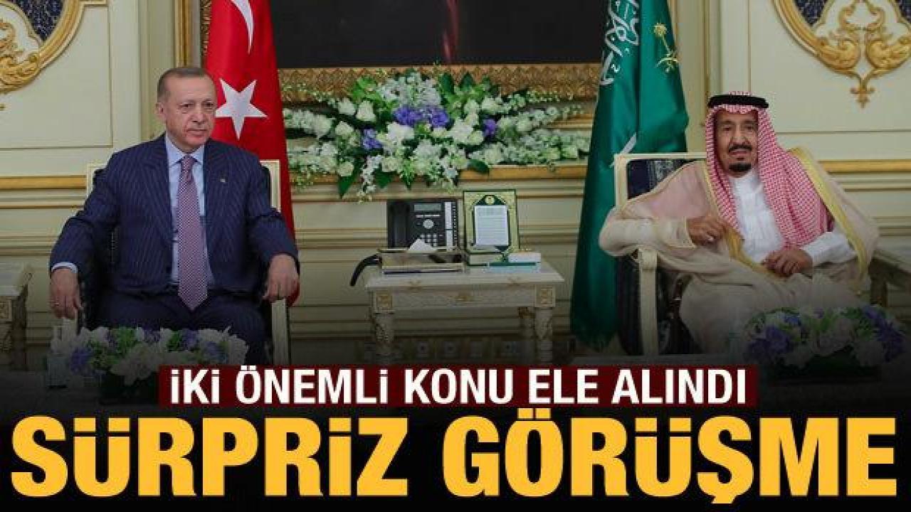 Cumhurbaşkanı Erdoğan, Suudi Arabistan Kralı ile görüştü
