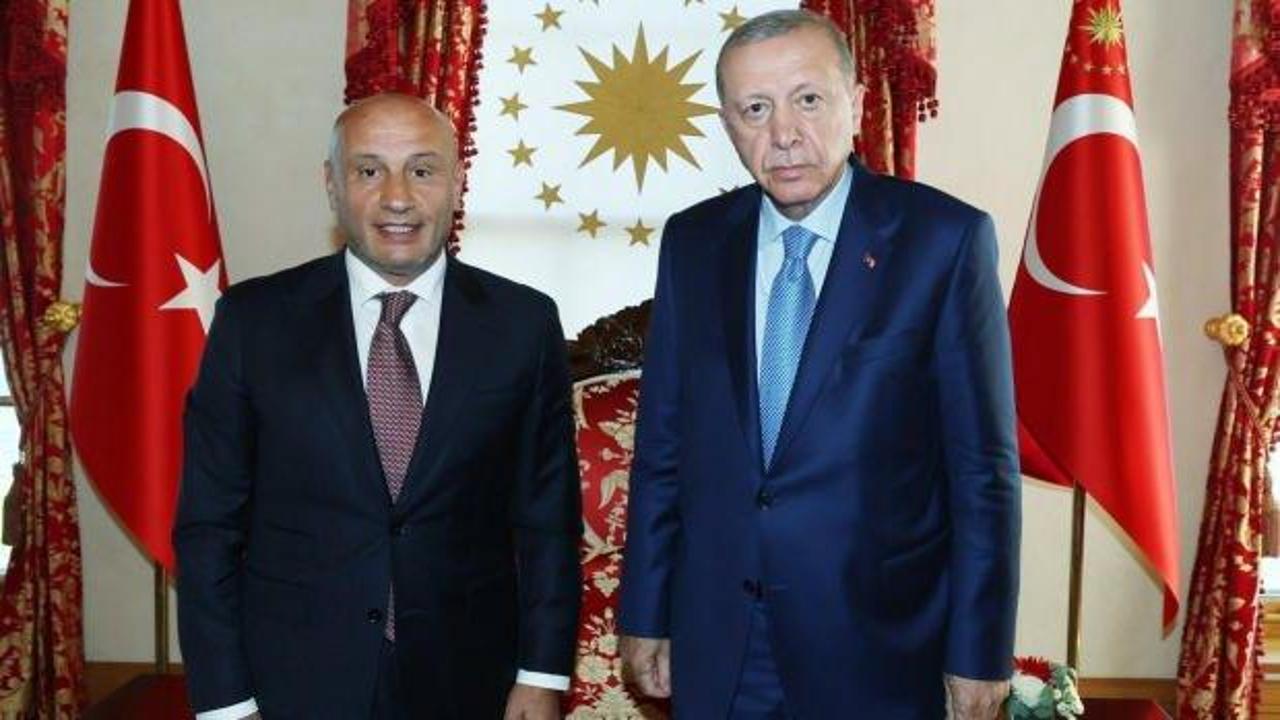 Cumhurbaşkanı Erdoğan TİM Başkanı Mustafa Gültepe'yi kabul etti