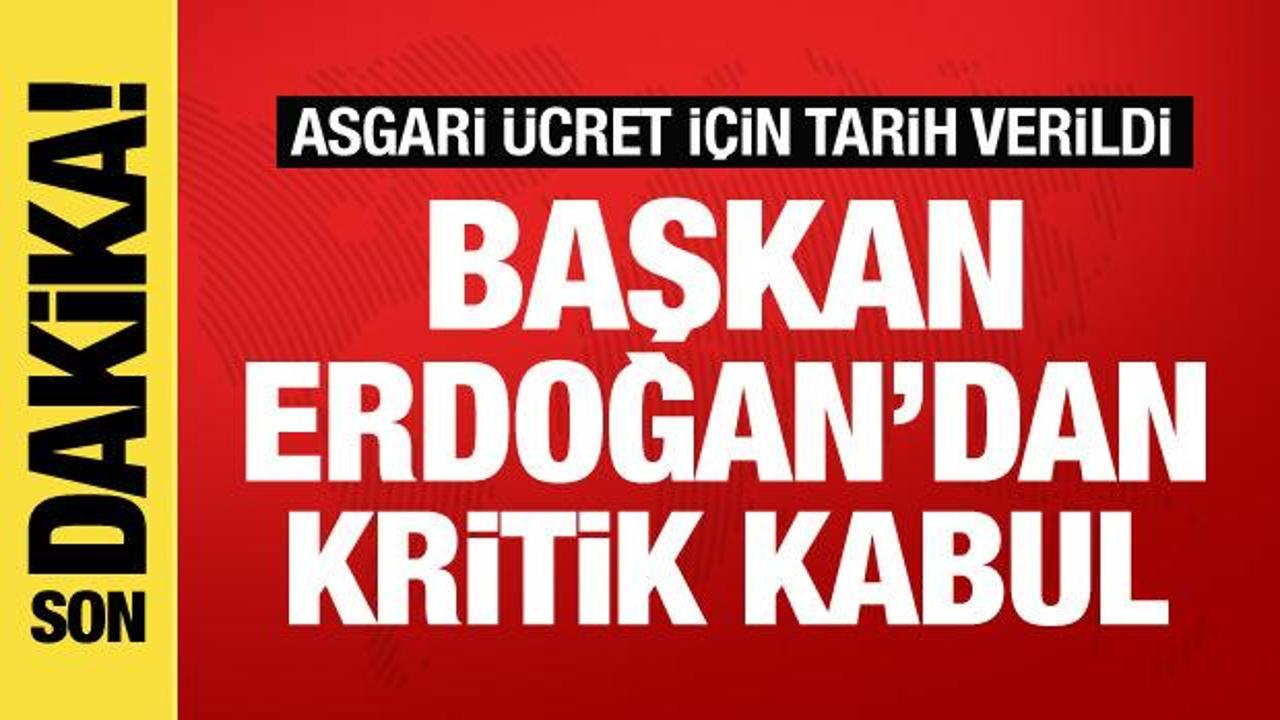 Cumhurbaşkanı Erdoğan Türk-İş Başkanı Atalay'ı kabul etti! Asgari ücrette tarih verildi
