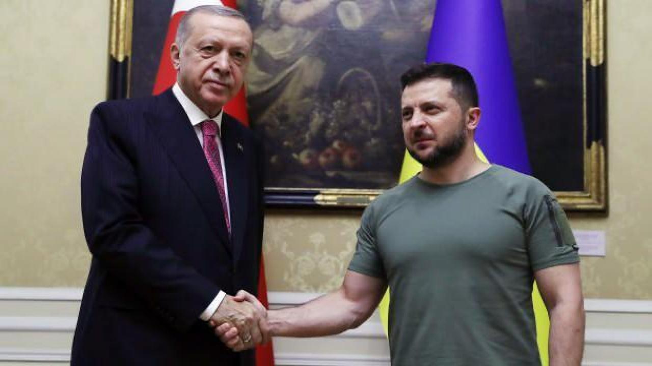 Cumhurbaşkanı Erdoğan, Ukrayna Devlet Başkanı Zelenski ile görüştü