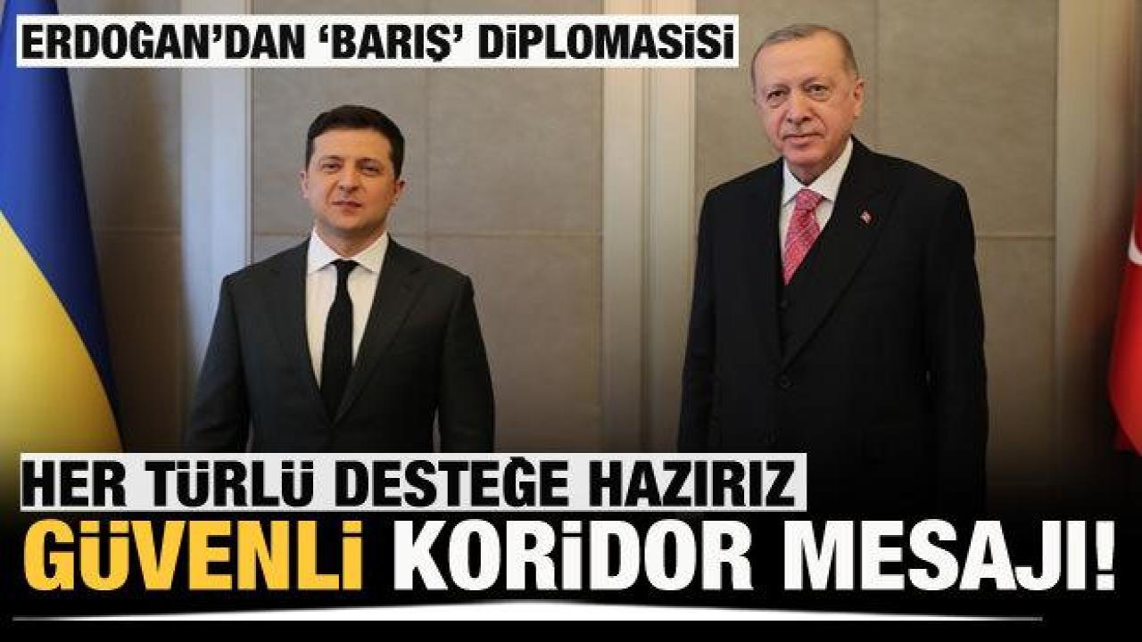 Cumhurbaşkanı Erdoğan, Ukrayna Devlet Başkanı Zelenskiy ile görüştü