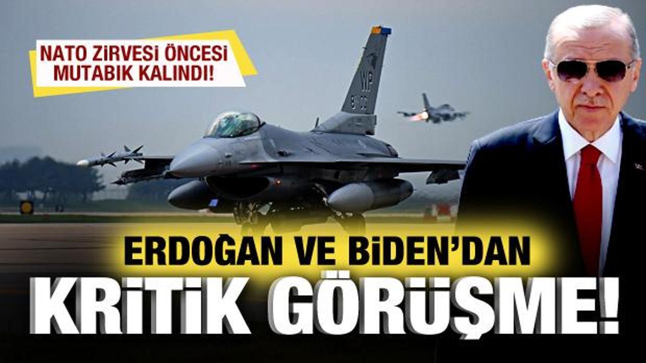 Cumhurbaşkanı Erdoğan ve Biden'dan kritik görüşme! İsveç ve F-16 detayı!