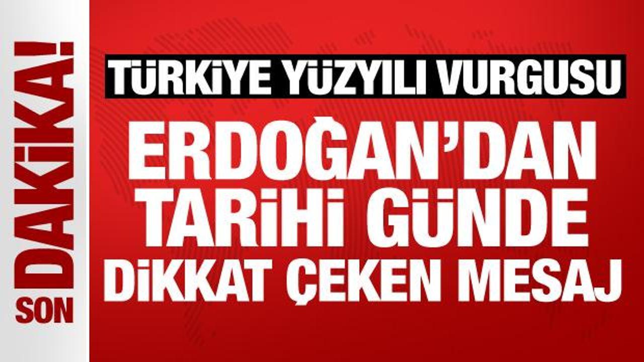 Cumhurbaşkanı Erdoğan'dan 30 Ağustos Zafer Bayramı mesajı