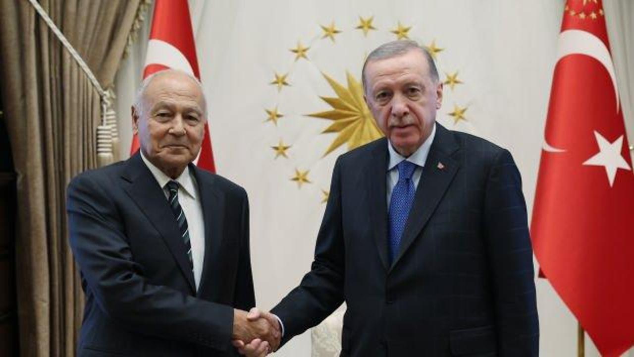 Cumhurbaşkanı Erdoğan'dan Arap Birliği Genel Sekreteri'ne ambargo önerisi