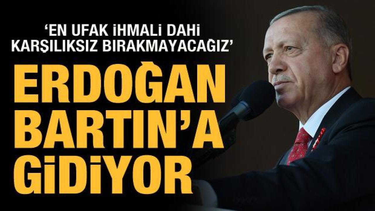 Cumhurbaşkanı Erdoğan'dan Bartın açıklaması