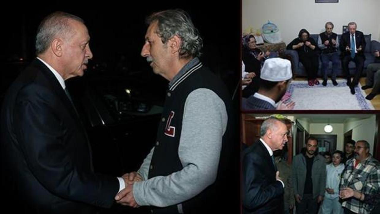 Cumhurbaşkanı Erdoğan'dan Betül Önderoğlu'nun ailesine taziye ziyareti