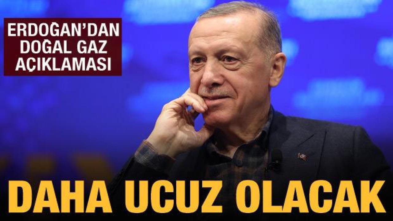 Cumhurbaşkanı Erdoğan'dan doğal gaz açıklaması