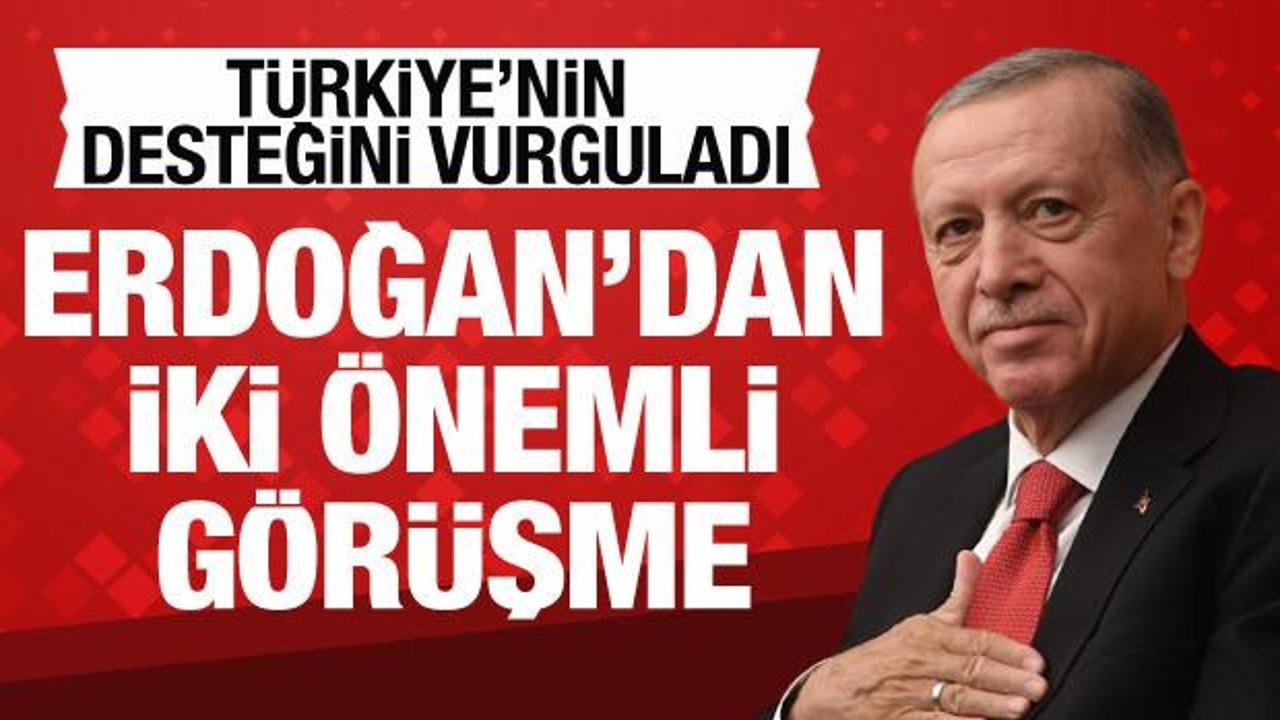 Cumhurbaşkanı Erdoğan'dan iki önemli görüşme