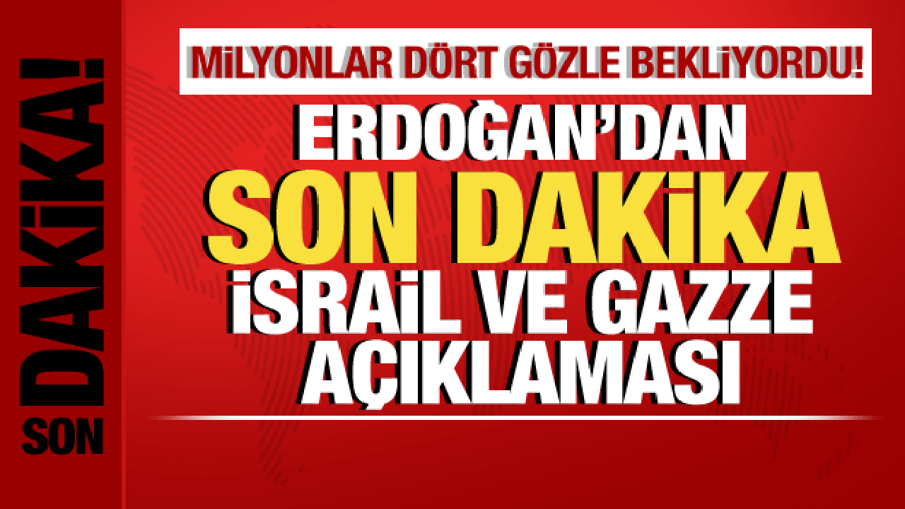 Cumhurbaşkanı Erdoğan'dan İsrail ve Gazze açıklaması: Sorumluluk almaya hazırız