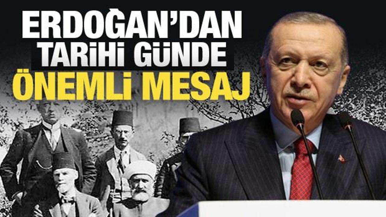 Cumhurbaşkanı Erdoğan'dan Sivas Kongresi mesajı