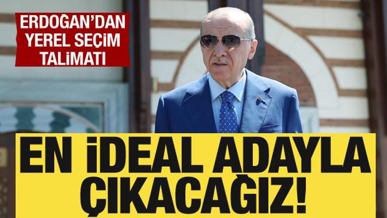 Cumhurbaşkanı Erdoğan'dan yerel seçim mesajı