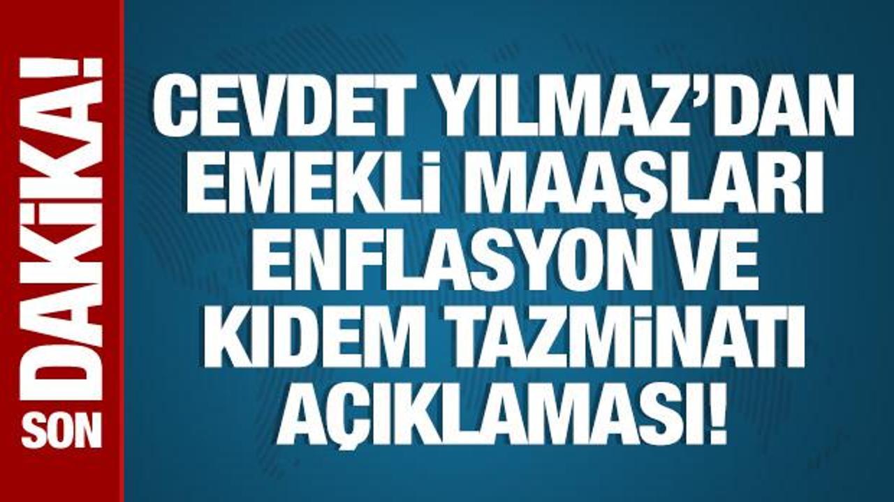Cumhurbaşkanı Yardımcısı Yılmaz'dan emekli maaşı, enflasyon ve kıdem tazminatı açıklaması