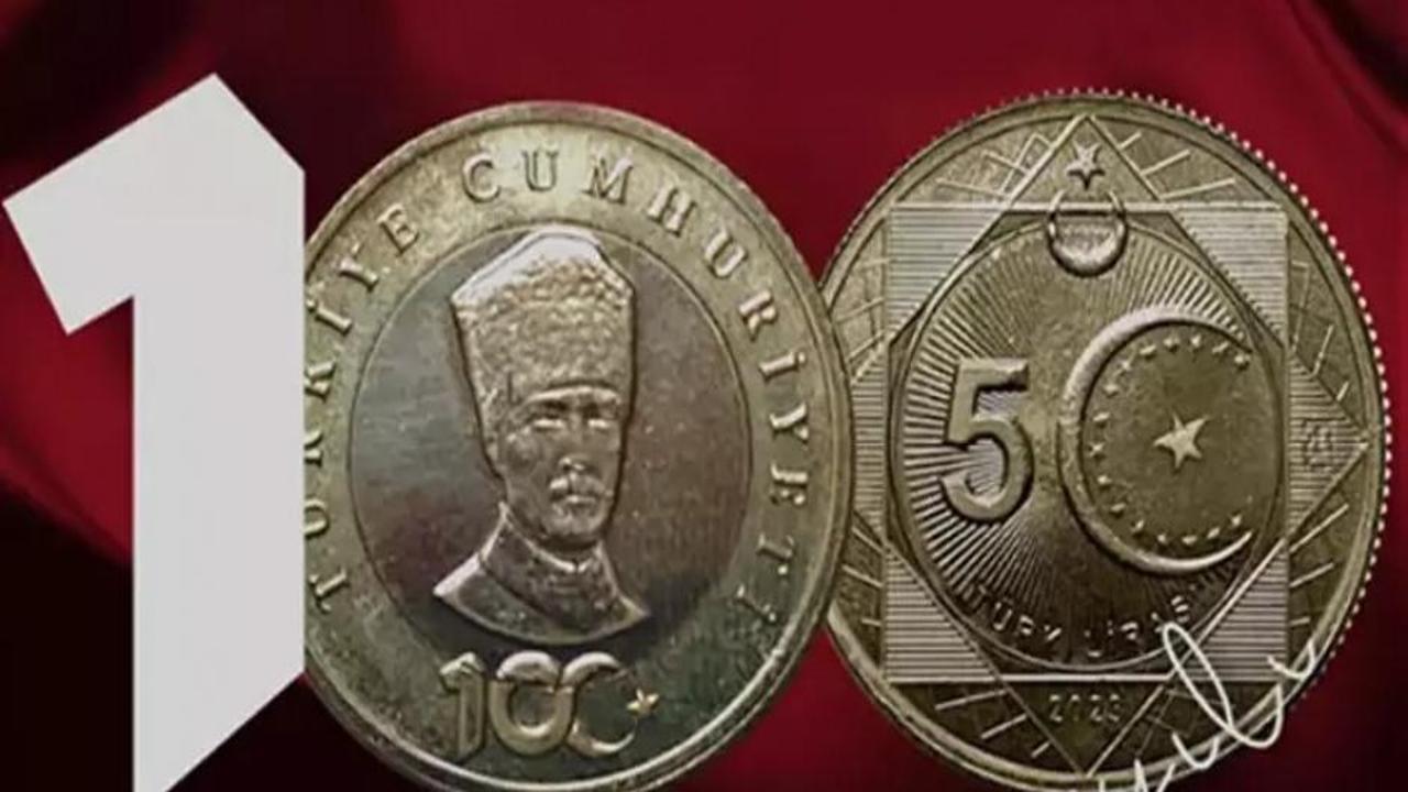 Cumhuriyetin 100. yılına özel hatıra parası! Bakan Şimşek'ten açıklama